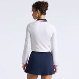 Women's All Play Tipped Long Sleeve 1/4 Zip Polo
