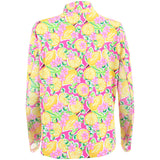 Women's Long Sleeve Mock Neck Top - Calista Print