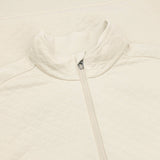 Quilted Double-Knit 1/2 Zip Pullover