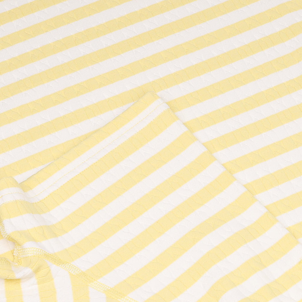 Women's Striped Cable 1/4 Zip Polo