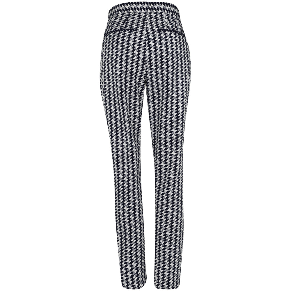 Women's Geo-Print Stretch-Twill Pants