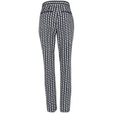 Women's Geo-Print Stretch-Twill Pants