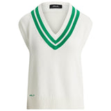 Women's Cotton-Blend Cricket Sweater Vest
