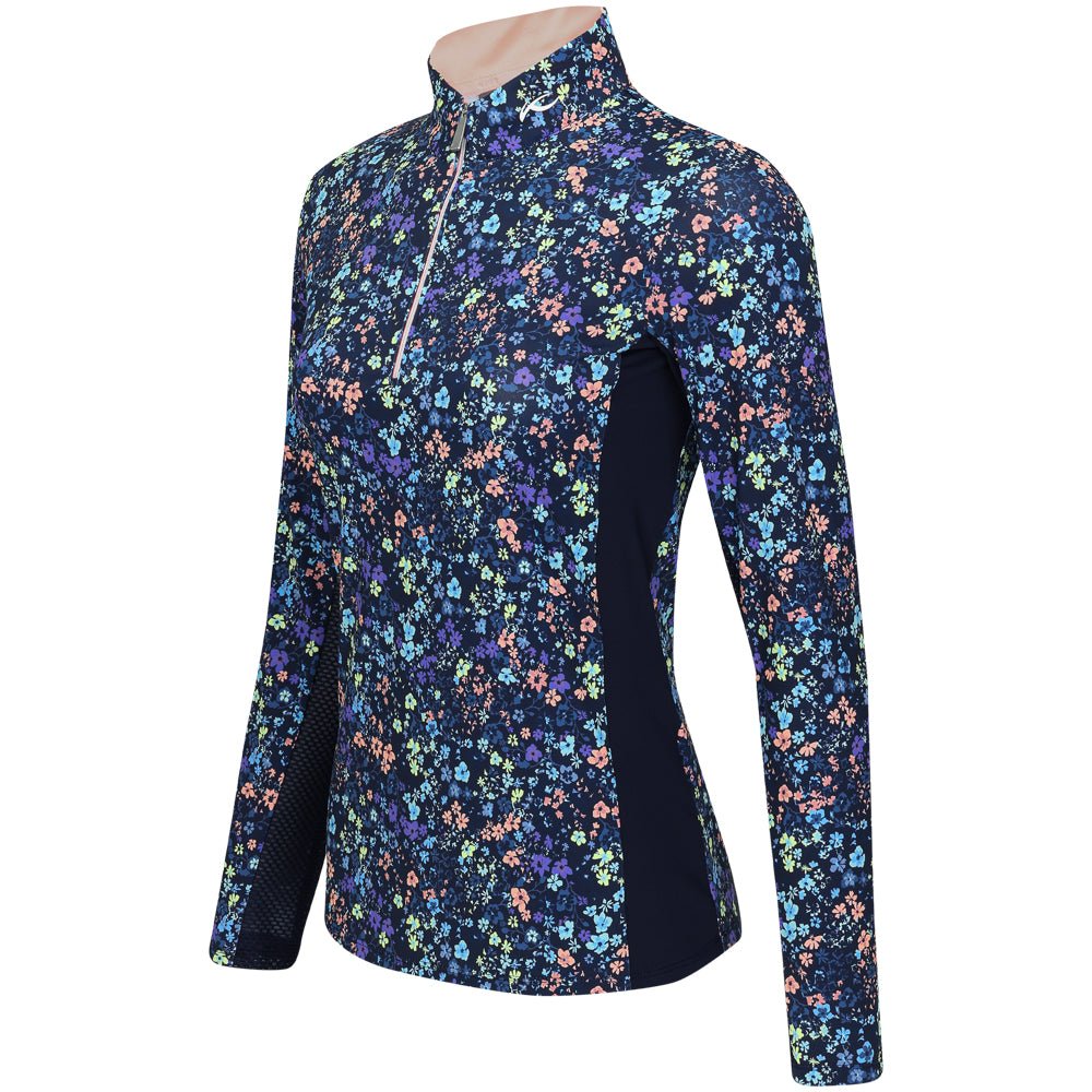 Women's Sunshine Printed 1/2 Zip Pullover - Fairway Styles