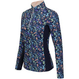 Women's Sunshine Printed 1/2 Zip Pullover - Fairway Styles