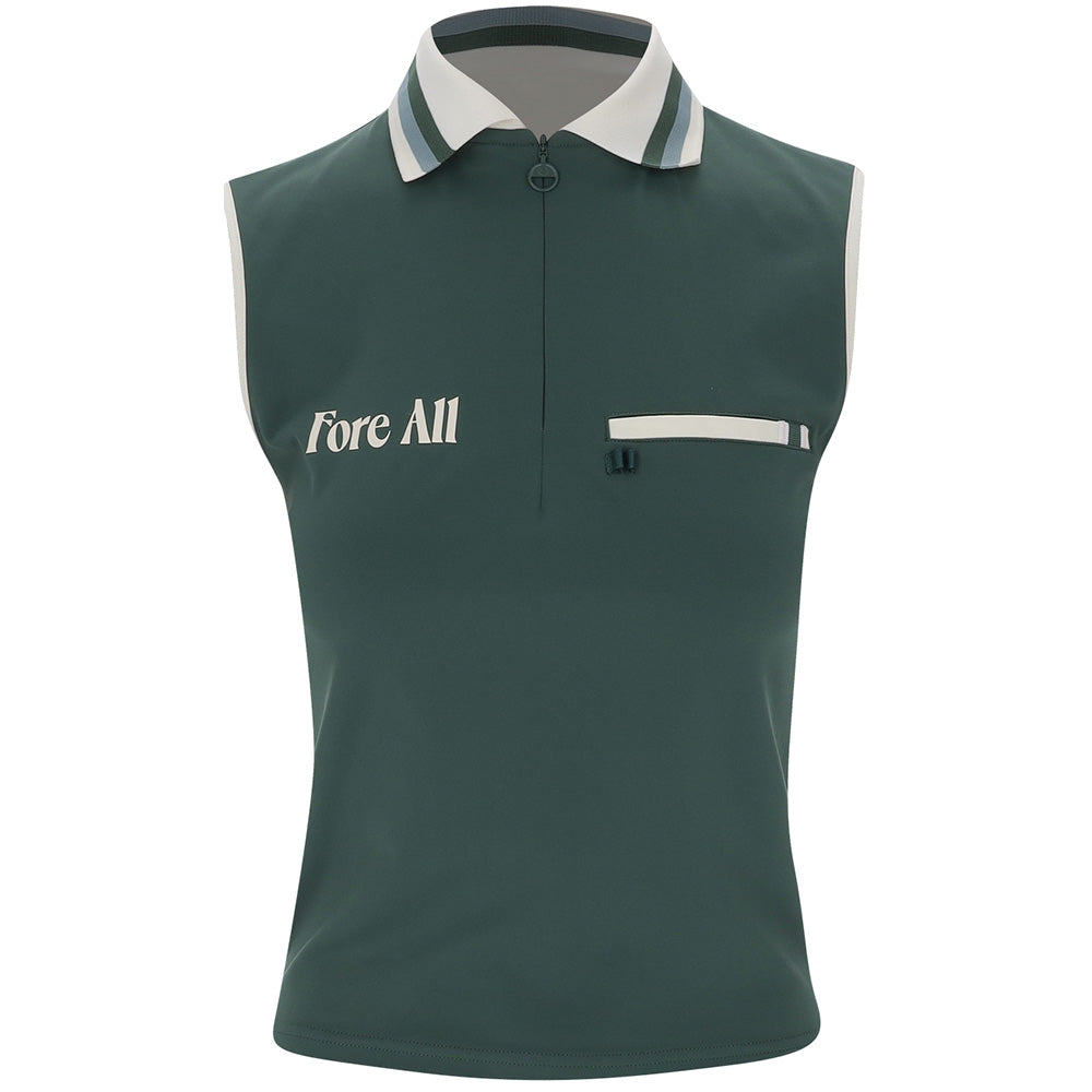 Women's Annie Sleeveless 1/4 Zip Polo