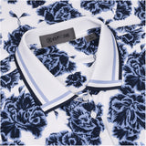 Women's Floral Print Silky Tech Sleeveless Polo