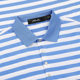Women's Lightweight Airflow Tailored Fit White Stripe Polo