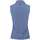 Women's Fine Tech Engineered Stripe Sleeveless Polo - Fairway Styles
