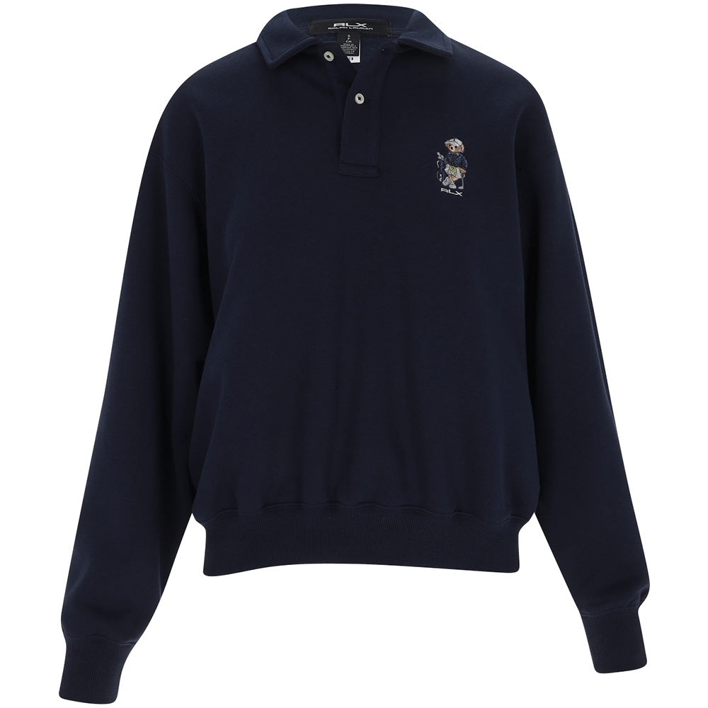 Women's Polo Bear Fleece Long Sleeve Polo