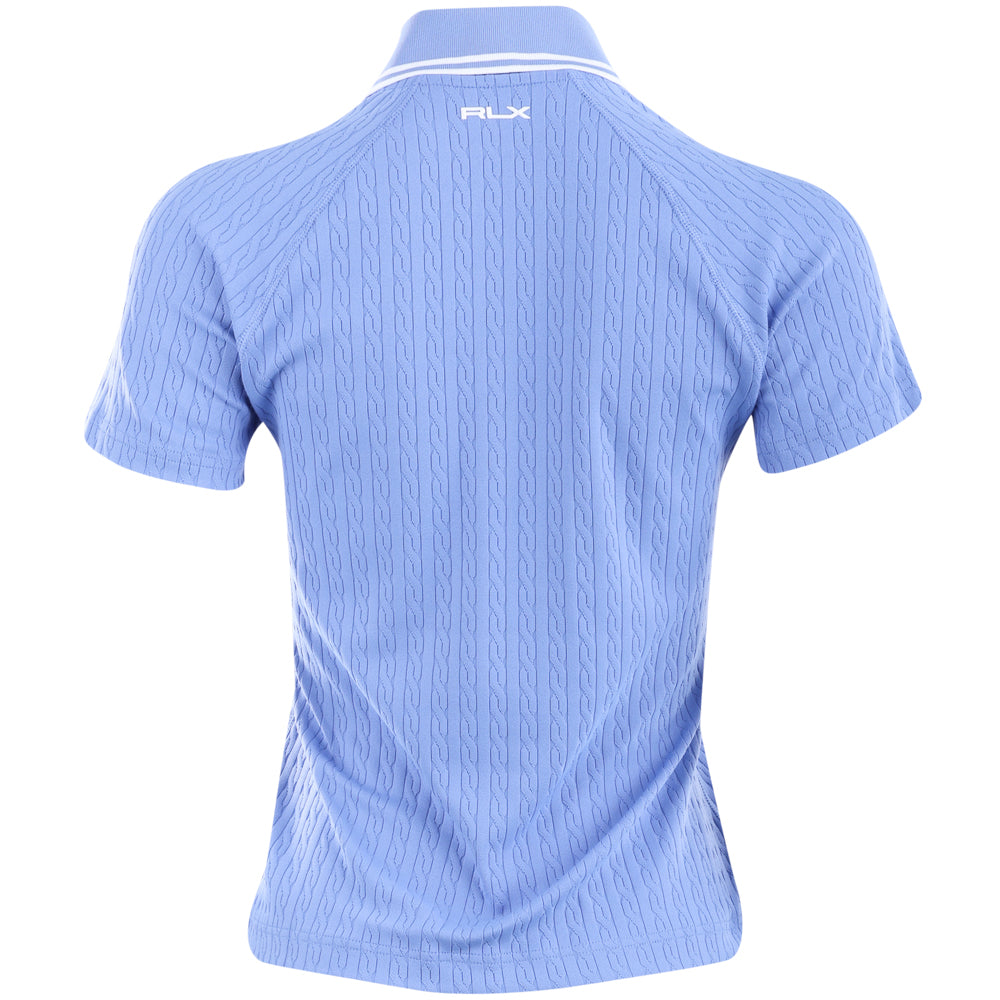 Women's Cable Jacquard 1/4 Zip Polo