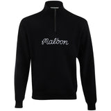 Collegiate 1/4 Zip Stand Collar Sweatshirt