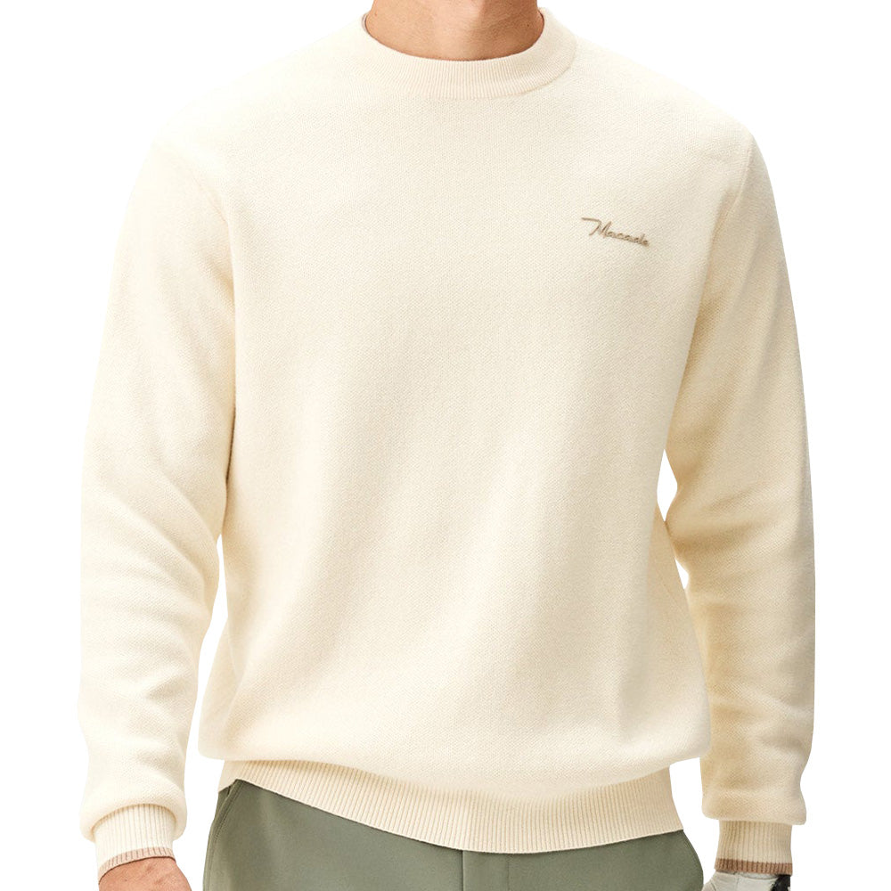 Cashmere Blend Knit Crewneck Sweater