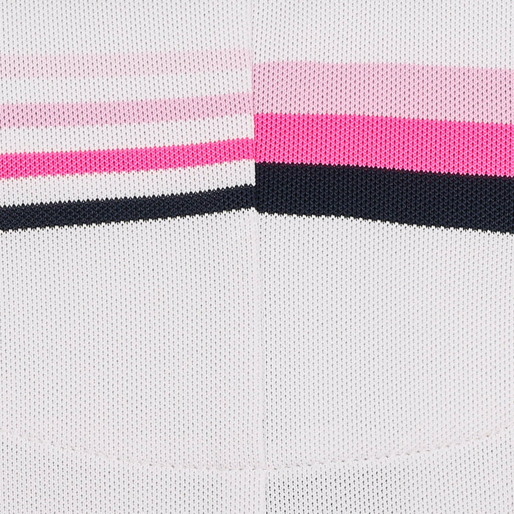 Women's Tech Piqué Engineered Stripe Performance Sleeveless Polo