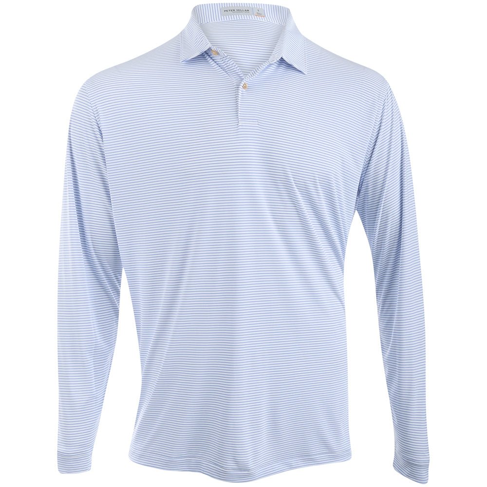 Featherweight Stripe Long Sleeve Polo