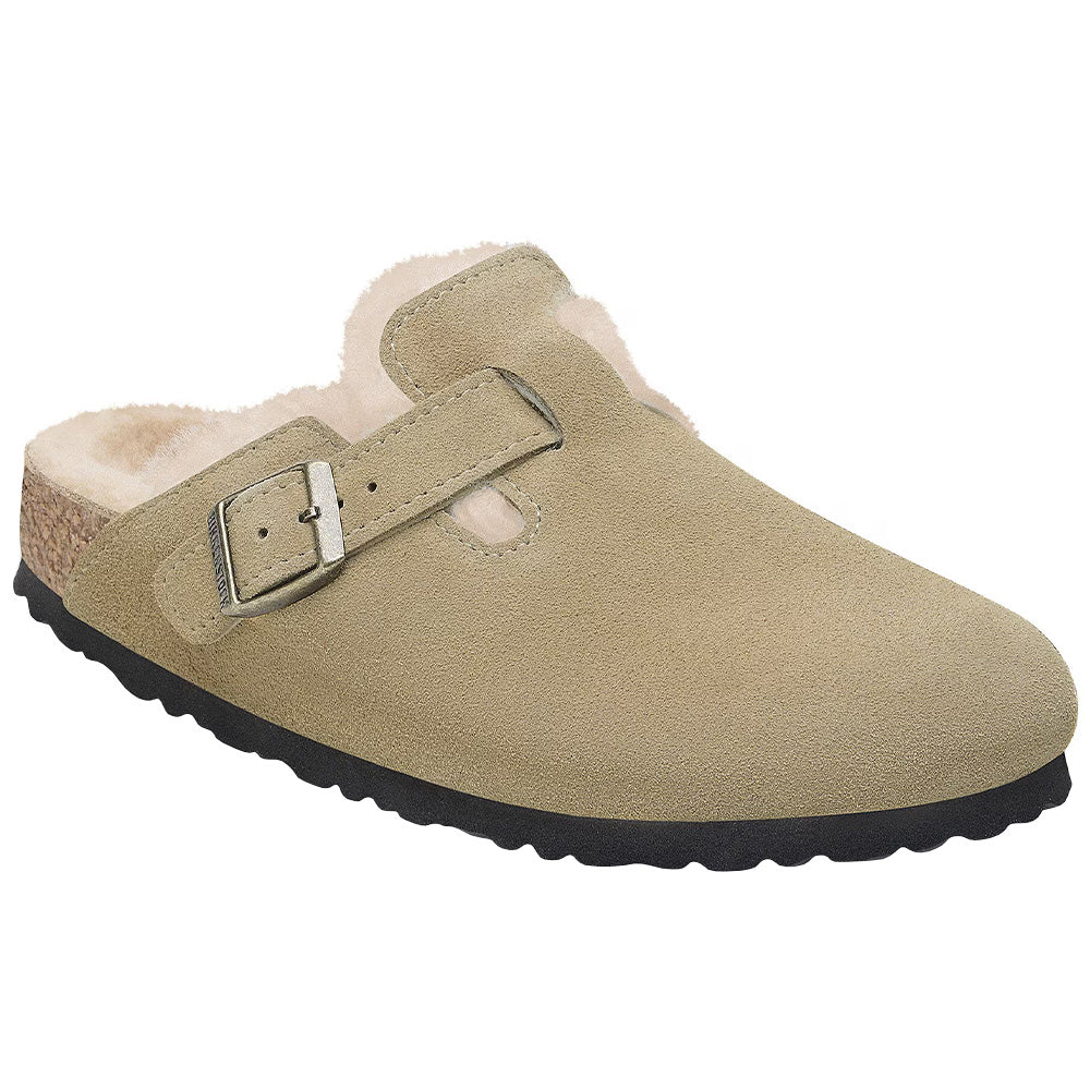 Women's Boston Shearling Sandals - Suede Leather