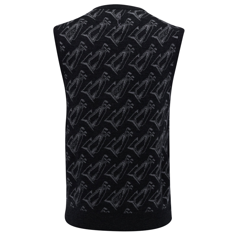 Golf-Motif Performance Sweater Vest