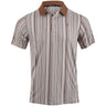 The Weekender Polo - Cream Stripe Print