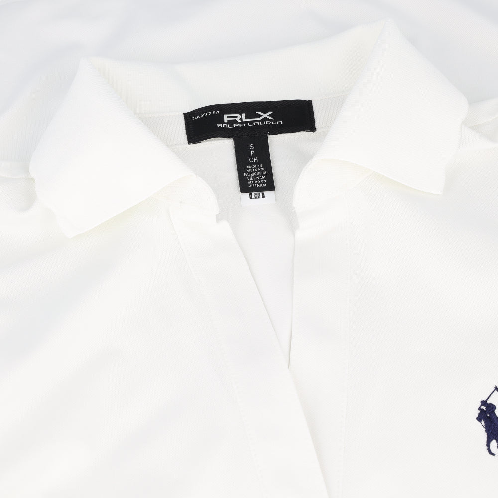 Women's Sleeveless Air Tech Pique Scallop Placket Tailored Fit Polo - Fairway Styles