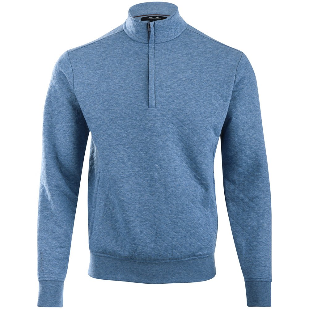 Quilted Double Knit 1/4 Zip Pullover