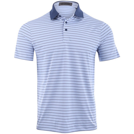 Herringbone Stripe Tech Jersey Polo - Fairway Styles