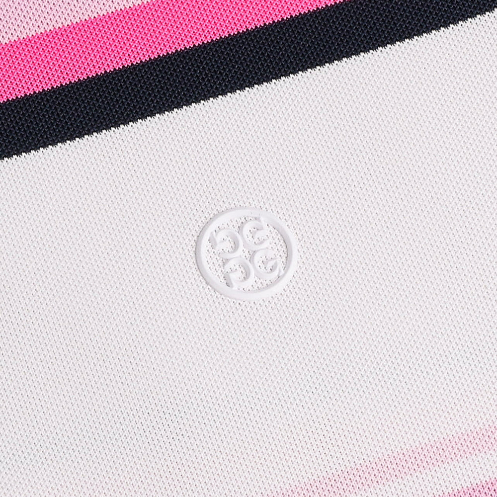 Women's Tech Piqué Engineered Stripe Performance Sleeveless Polo