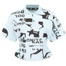 Women's Amila Print 1/4 Zip Polo - Fairway Styles