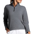 Women's Long Sleeve Mock Neck Top - Popcorn Stitch - Fairway Styles