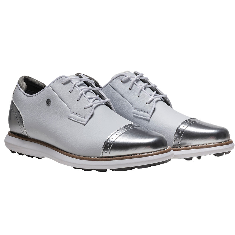 Women's Traditional Cap Toe Spikeless Golf Shoes
