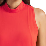 Women's Nylon Sport Sleeveless Mock Neck Top