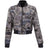 Women's Where Wolves Roam Jacquard Bomber Jacket - Fairway Styles