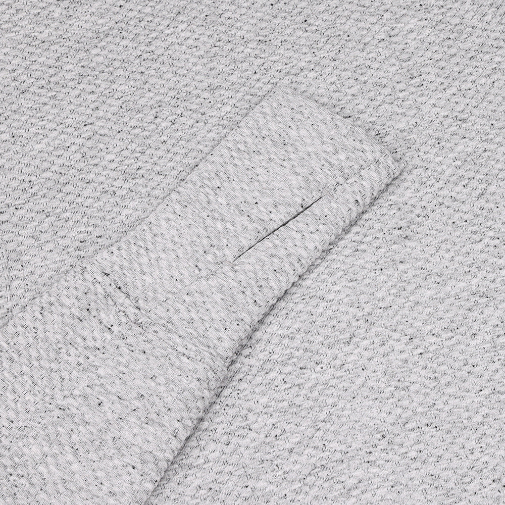 Women's Popcorn Stitch Full Zip Hoodie - Solid