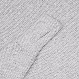 Women's Popcorn Stitch Full Zip Hoodie - Solid