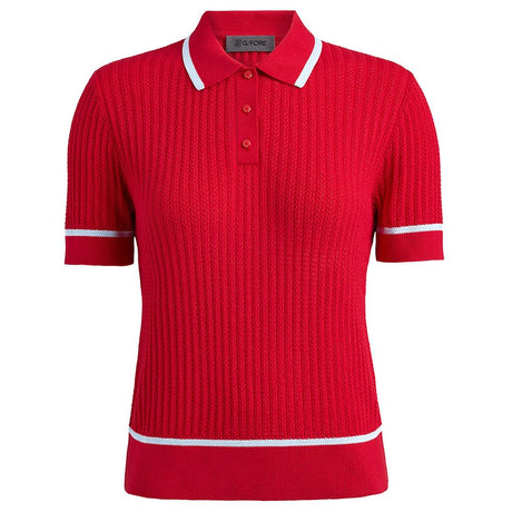Women's Summer Friday Textured Knit Polo