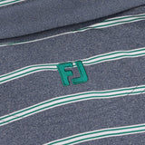 Open Stripe Heather Polo