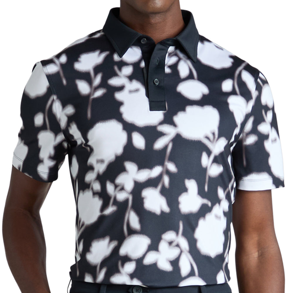 Blur Floral Tech Jersey Polo