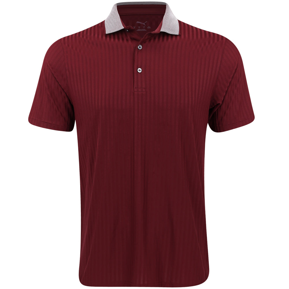 MATTR Stripe Jacquard Polo