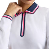 Women's All Play Tipped Long Sleeve 1/4 Zip Polo