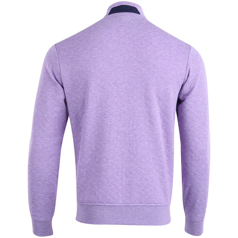 Quilted Double Knit 1/4 Zip Pullover