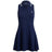 Women's Stretch Jacquard Sleeveless 1/4 Zip Polo Dress - Fairway Styles