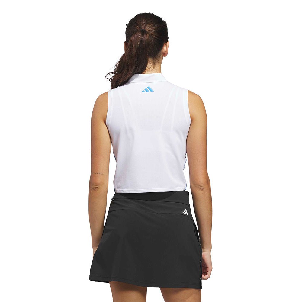 Women's Beyond Crop Twistknit Sleeveless 1/4 Zip Polo