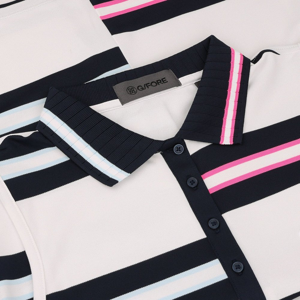 Women's Tech Pique Engineered Stripe Sleeveless Polo - Fairway Styles