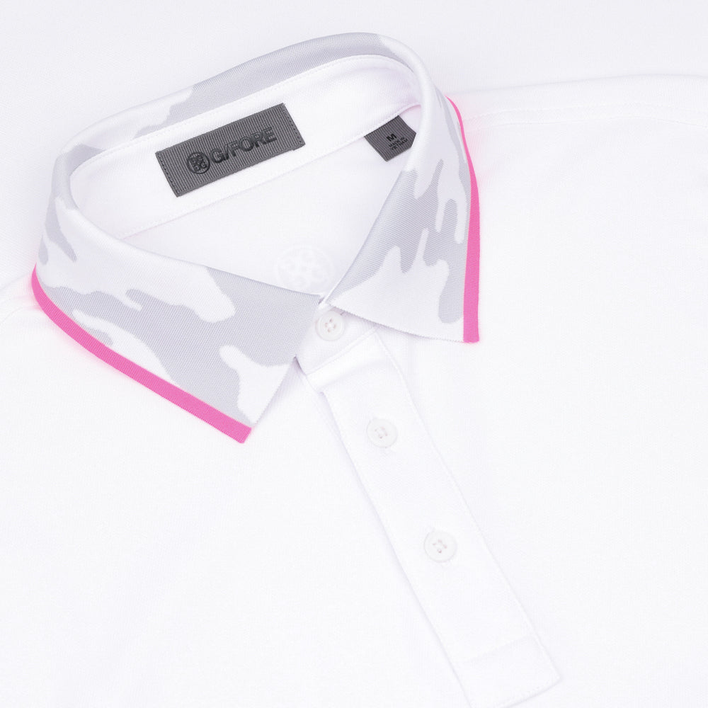 Camo Collar Performance Pique Polo