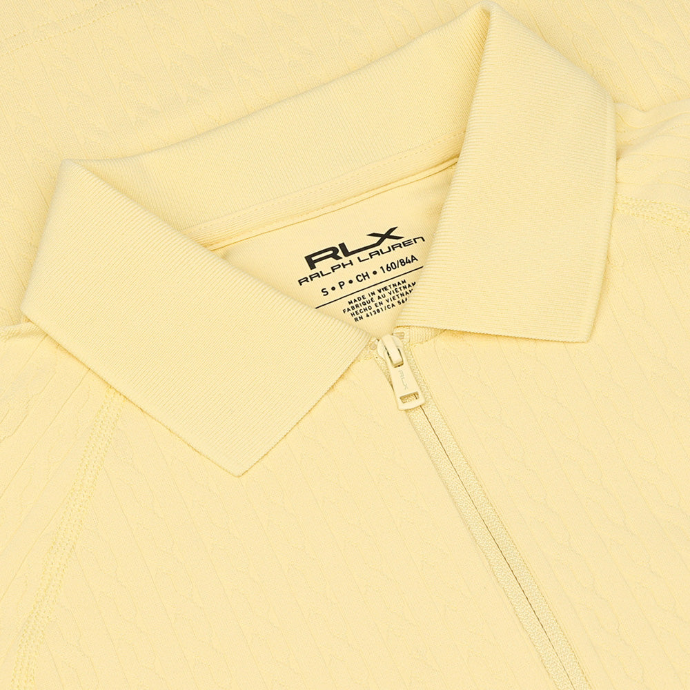 Women's Cable Long Sleeve 1/4 Zip Polo