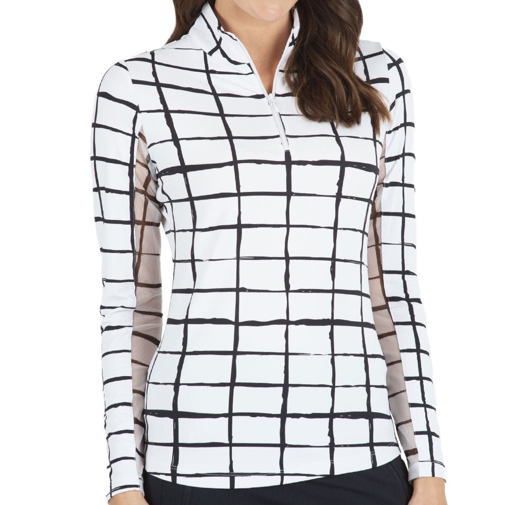 Women's Cordova Print Long Sleeve Mock Neck Top