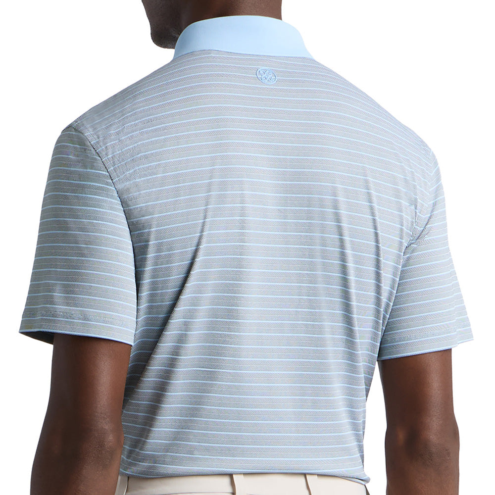Herringbone Stripe Tech Jersey Polo