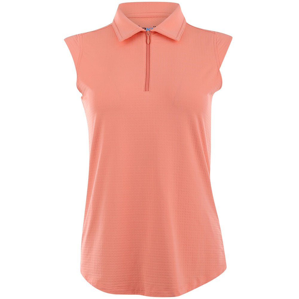 Women's Solid Sleeveless Polo