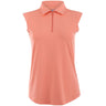 Women's Solid Sleeveless Polo