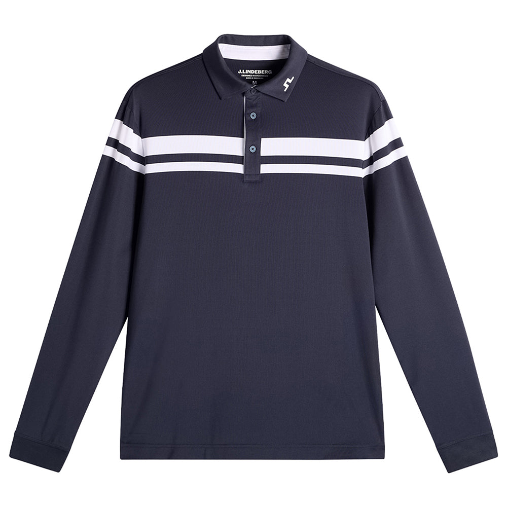 Kenny Stripe Long Sleeve Polo