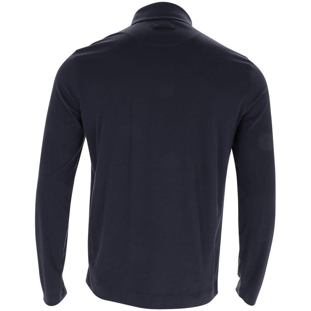 Brushed Cotton Long Sleeve Polo